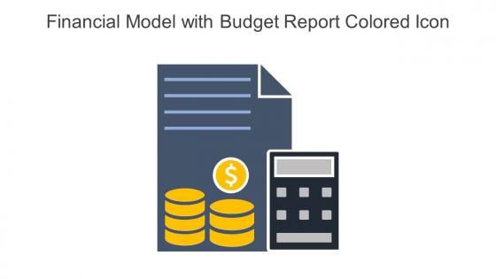 Financial Model With Budget Report Colored Icon In Powerpoint Pptx Png And Editable Eps Format
