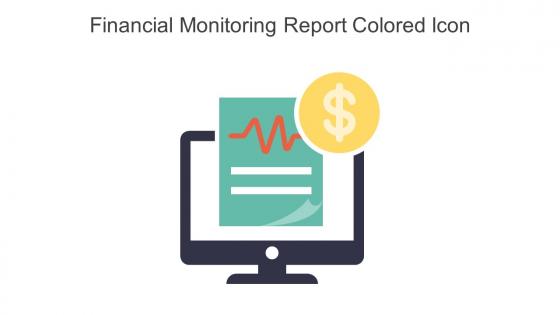 Financial Monitoring Report Colored Icon In Powerpoint Pptx Png And Editable Eps Format