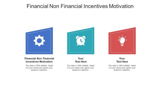 Financial non financial incentives motivation ppt powerpoint presentation icon example cpb