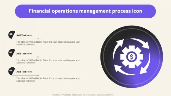 Financial Operations Management Process Icon