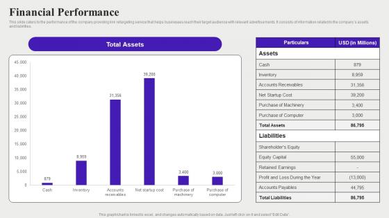 Financial Performance Audience Targeting Solution Investor Funding Elevator Pitch Deck