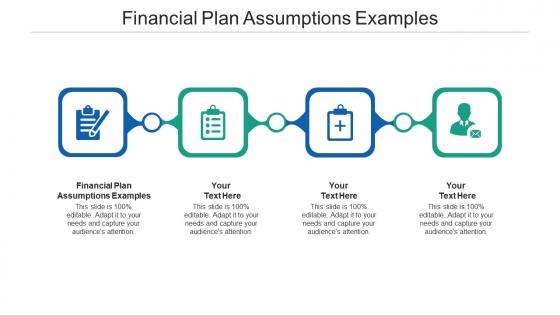 Financial plan assumptions examples ppt powerpoint presentation summary layout ideas cpb