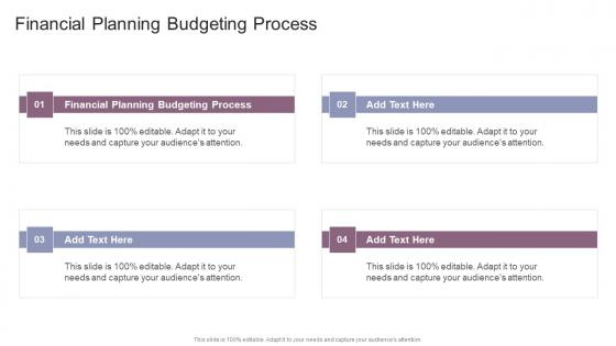 Financial Planning Budgeting Process In Powerpoint And Google Slides Cpb