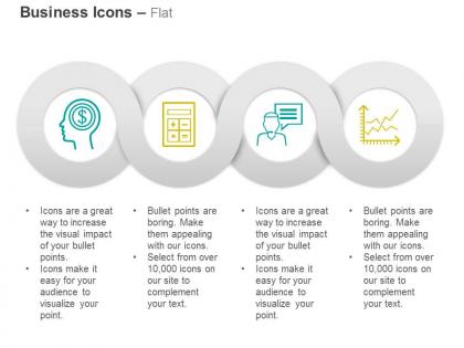 Financial planning calculation communication growth chart ppt icons graphics