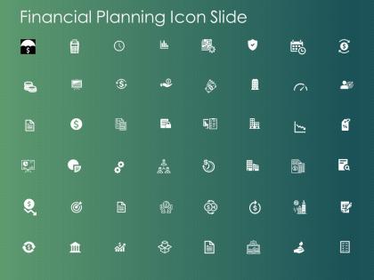 Financial planning icon slide decline ppt powerpoint presentation layouts graphics example