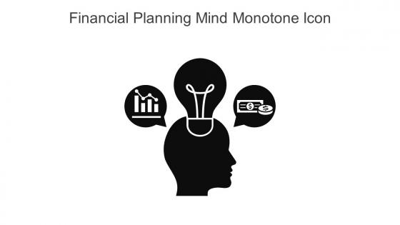 Financial Planning Mind Monotone Icon In Powerpoint Pptx Png And Editable Eps Format