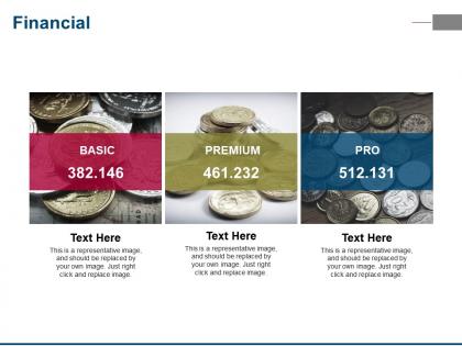 Financial ppt visual aids summary