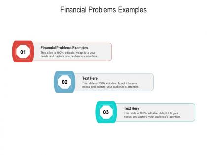 Financial problems examples ppt powerpoint presentation ideas design ideas cpb