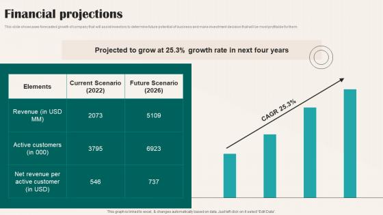 Financial Projections Stitch Fix Investor Funding Elevator Pitch Deck