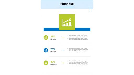 Financial Recruitment Proposal One Pager Sample Example Document