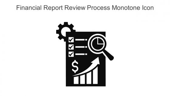 Financial Report Review Process Monotone Icon In Powerpoint Pptx Png And Editable Eps Format