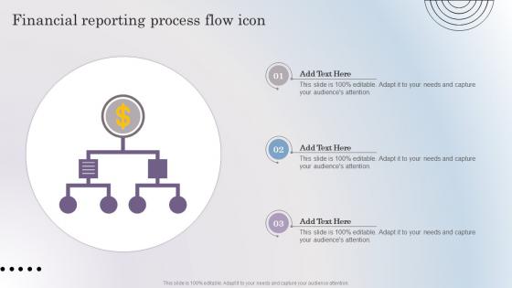 Financial Reporting Process Flow Icon