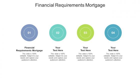 Financial requirements mortgage ppt powerpoint presentation show example introduction cpb