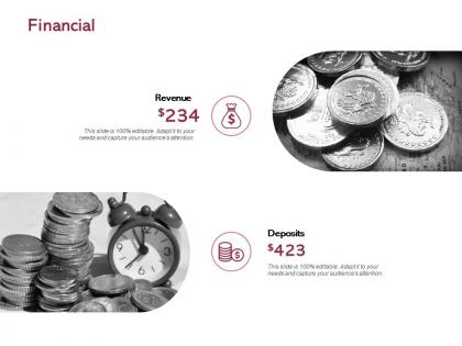 Financial revenue deposits e50 ppt powerpoint presentation inspiration visuals