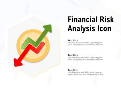 Financial risk analysis icon
