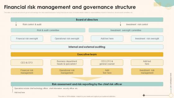 Financial Risk Management And Governance Structure Ppt Infographic Template Diagrams