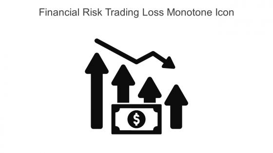 Financial Risk Trading Loss Monotone Icon In Powerpoint Pptx Png And Editable Eps Format