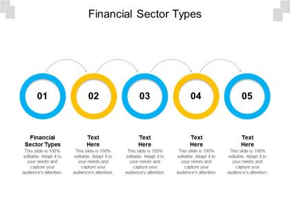 Financial sector types ppt powerpoint presentation slides graphics tutorials cpb