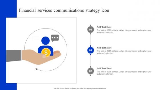 Financial Services Communications Strategy Icon
