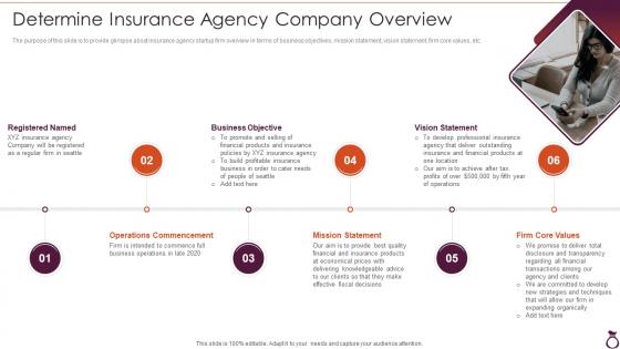 Financial Services Consultancy Determine Insurance Agency Company Overview