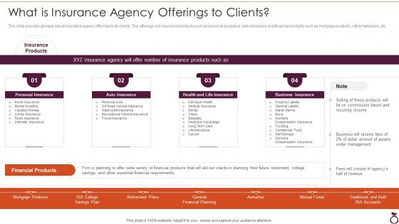 Financial Services Consultancy What Is Insurance Agency Offerings To Clients