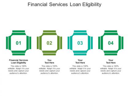 Financial services loan eligibility ppt powerpoint presentation styles portrait cpb