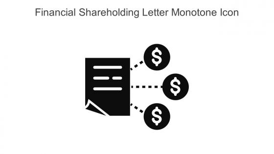 Financial Shareholding Letter Monotone Icon In Powerpoint Pptx Png And Editable Eps Format
