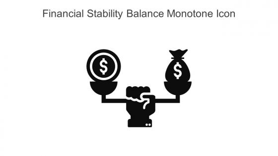 Financial Stability Balance Monotone Icon In Powerpoint Pptx Png And Editable Eps Format