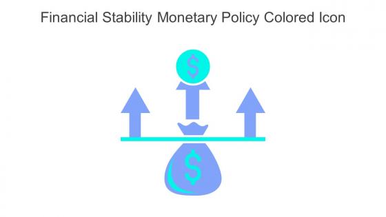 Financial Stability Monetary Policy Colored Icon In Powerpoint Pptx Png And Editable Eps Format