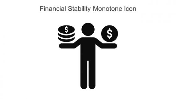 Financial Stability Monotone Icon In Powerpoint Pptx Png And Editable Eps Format