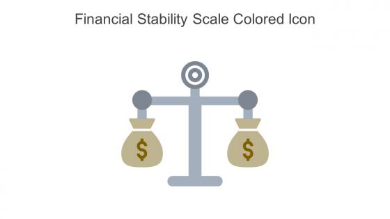 Financial Stability Scale Colored Icon In Powerpoint Pptx Png And Editable Eps Format
