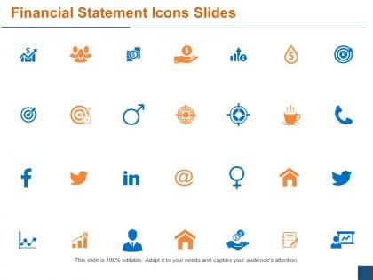 Financial statement icons slides ppt powerpoint presentation file introduction
