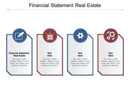 Financial statement real estate ppt powerpoint presentation summary slides cpb