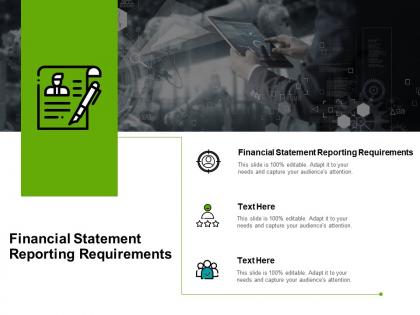 Financial statement reporting requirements ppt powerpoint presentation styles slide portrait cpb