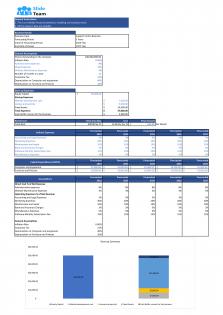 Financial Statements And Valuation For Planning Support Center Business Plan In Excel BP XL