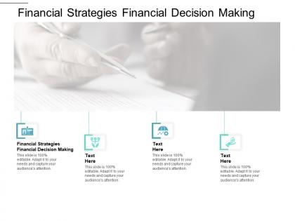 Financial strategies financial decision making ppt powerpoint presentation ideas graphics cpb