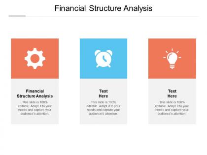 Financial structure analysis ppt powerpoint presentation icon ideas cpb
