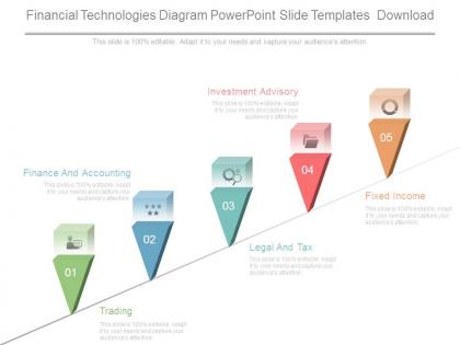 Financial technologies diagram powerpoint slide templates download