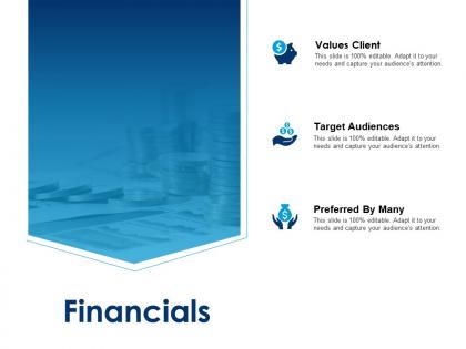 Financials and preferred by many ppt powerpoint presentation visual aids example file