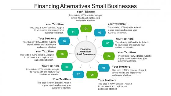 Financing alternatives small businesses ppt powerpoint presentation infographic template cpb
