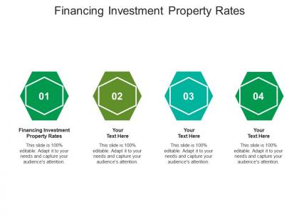 Financing investment property rates ppt powerpoint presentation slides graphics cpb