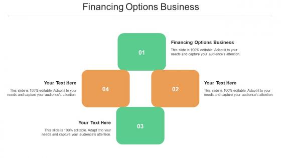 Financing options business ppt powerpoint presentation gallery picture cpb