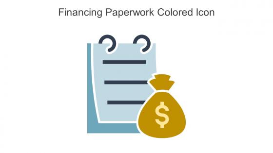 Financing Paperwork Colored Icon In Powerpoint Pptx Png And Editable Eps Format