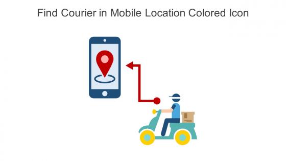 Find Courier In Mobile Location Colored Icon In Powerpoint Pptx Png And Editable Eps Format