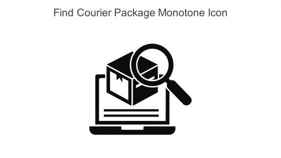 Find Courier Package Monotone Icon In Powerpoint Pptx Png And Editable Eps Format