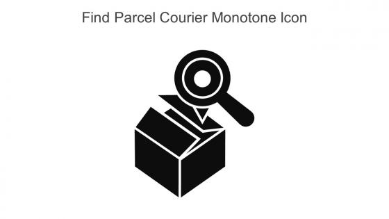 Find Parcel Courier Monotone Icon In Powerpoint Pptx Png And Editable Eps Format