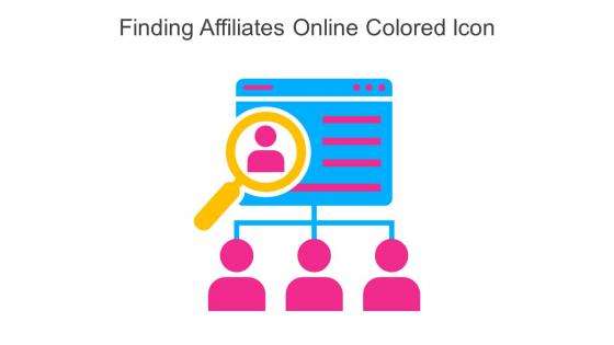 Finding Affiliates Online Colored Icon Icon In Powerpoint Pptx Png And Editable Eps Format