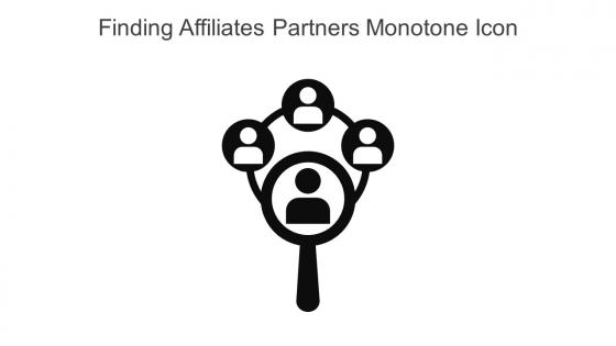 Finding Affiliates Partners Monotone Icon Icon In Powerpoint Pptx Png And Editable Eps Format