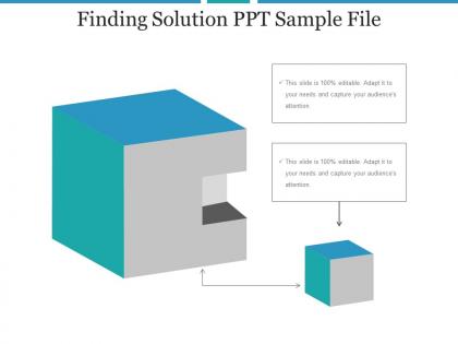 Finding solution ppt sample file