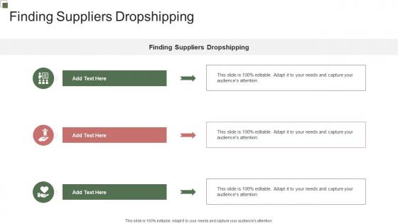 Finding Suppliers Dropshipping In Powerpoint And Google Slides Cpb
